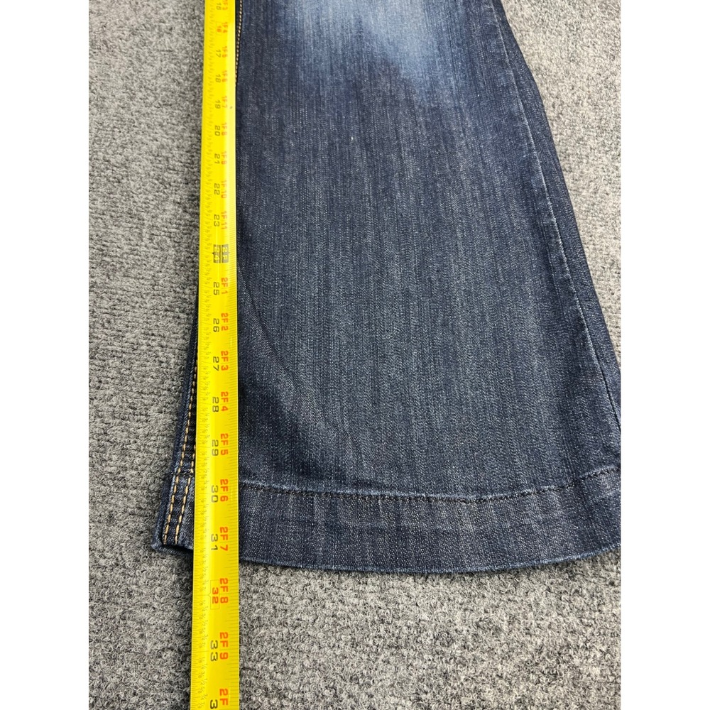 Ariat Denim Perfect Rise Trouser Jeans Dark Wash Wide Leg 29S Western - Picture 8 of 10